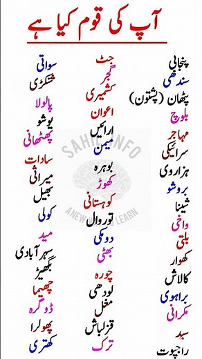 "Discover Your Ethnic Heritage - Major Tribes & Castes of Pakistan Explained"