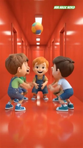 The ball rolled into a red hall!!!#animation #shortvideos #viral