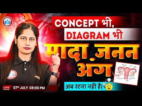 Female Reproductive System In 15 Minute | मादा जनन अंग | Concept + Diagram | Biology For Board Exam