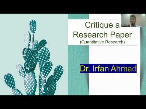 Critique an Article | Research Paper. #critique #analysis #reseach #article #medicine #students