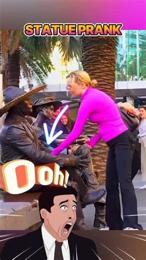 Top 5 FUNNIEST Statue Pranks 🤣 | You Won’t Stop Laughing! #fun #funny #funnyclips