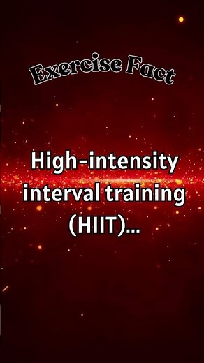 High intensity interval training
