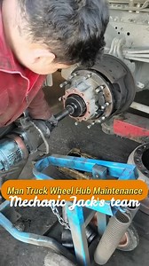 Man Truck Wheel Hub Maintenance #mechanic #mechanicjack #trucks #maintenance #services #wheelhub | Mechanic Jack's team