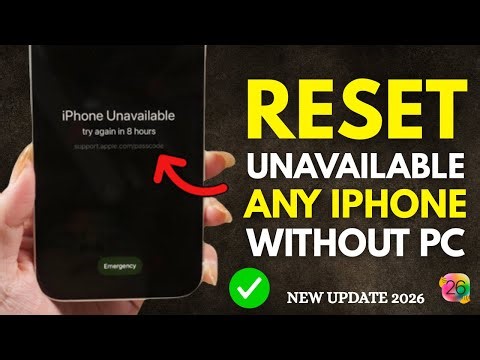 iPhone Unavailable? Unlock Without Passcode & No Computer | Latest Method 2026
