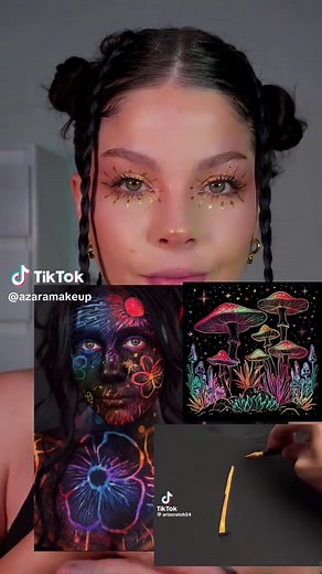 Maquillaje inspirado en Scratch art, por @iris 💖💖 qué tal? #scratchart #scratchmakeup #art #makeup