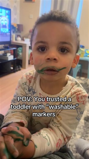 #ToddlerLife #ParentingHumor #picassowho #sendhelp Left him alone for 30 seconds ! The face says I'm not sorry 😂😂🙈🙈🙈