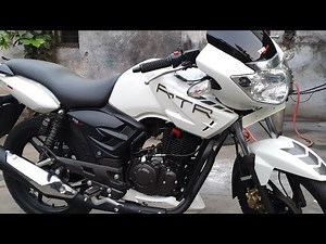 TVS APACHE RTR 160 GENUINE MODEL MODIFICATION Clear White.