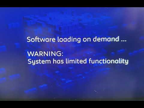 Software loading on demand ... WARNING: System has limited functionality (Peugeot)