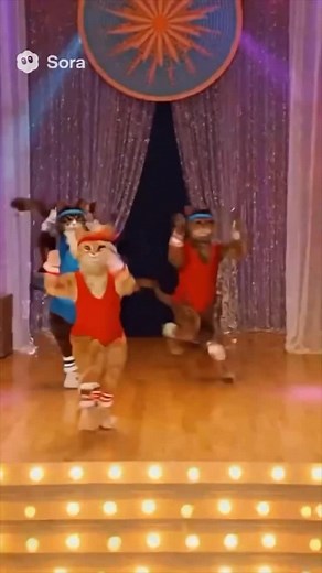 Back to the 80s — where every clap was cardio 💿🐾 #aerobics #80svibes #catfitness #retroenergy | Jupiterstarco