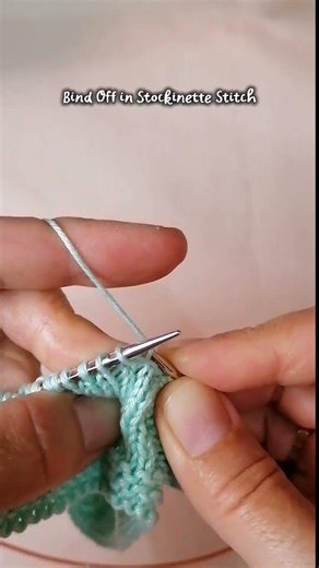 Bind Off in Stockinette Stitch