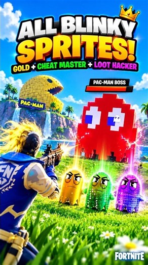 How to find the legendary Gold Blinky Sprite! 🟡🏆 #fortnite #shorts