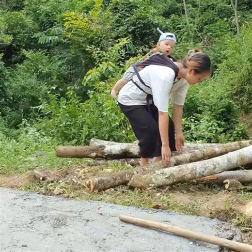 The girl who built a complete wooden pigsty brought the pigs back to the barn | Single Mom Life