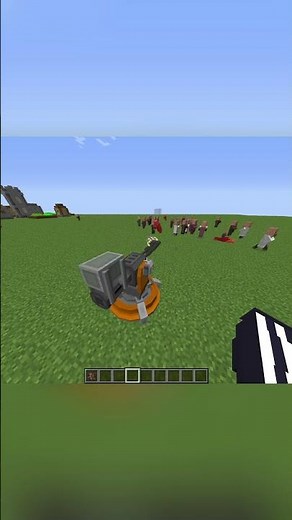 HBM Turret in Action 🔫 - HBM Nuclear Tech Mod #shorts #minecraft #hbm #nucleartech