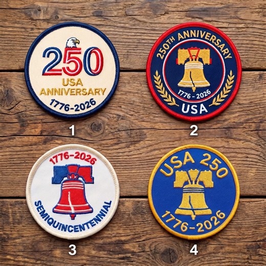 USA 250th Independence Day Embroidered Patch 1776 to 2026 Iron on Flag Shield Decal - Etsy