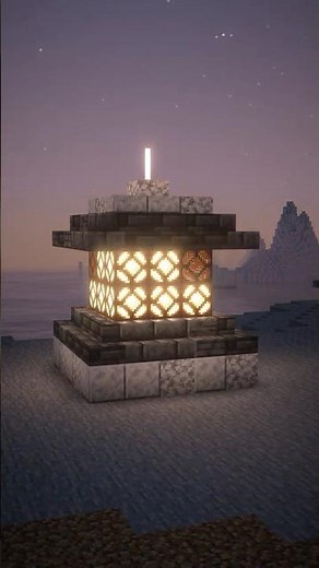 Minecraft Spinning Lighthouse Lamp Tutorial 💡✨ #minecraft #minecrafttutorial #minecraftbuilds