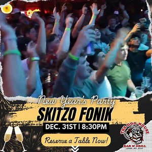 🎉 Ring in the New Year with Skitzo Fonik! 🎶 🎟️ Reserve your table now before they're sold out at: thedoghousebarandgrill.com/calendar/new-years-bash-skitzo-fonik/ ✨Specials: $15 champagne bottle specials $3 domestic bottles and rail drinks from 10 PM to 12 AM Party Favors throughout the night! Don’t miss out on the biggest bash of the year! Grab your friends, your dancing shoes, and your best party vibes. 🎊 | The Dog House Bar and Grill