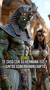 605K views · 22K reactions | Osiris se casó con su hermana Isis. En el antiguo Egipto, eso no era extraño... era sagrado. #egipto #isis #osiris #mitologiaegipcia #mitologia #egyptian #fyp #Viral #anubis #fblifestyle | Tesoros de la Historia | Facebook