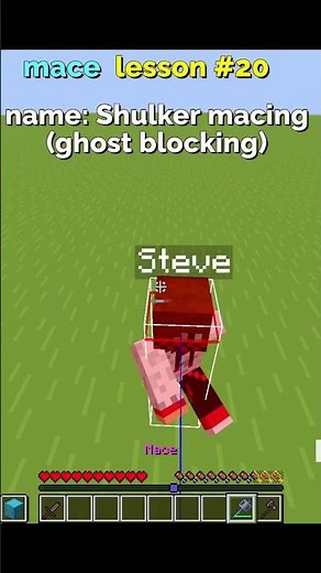 Minecraft mace lesson #21 (shulker macing rapture trick)