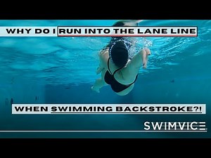 How to Stop Running Into the Lane Line When Swimming Backstroke! | Swim Technique