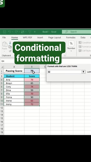 conditional formatting tutorial in excel. #exceltipsandtricks