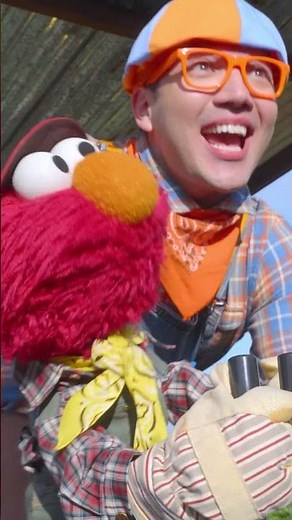 🎉 Farm Adventure with Blippi & Elmo #shorts #fyp