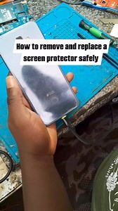 How to remove a old screen protector and replace it with new | Diamond Master | Facebook