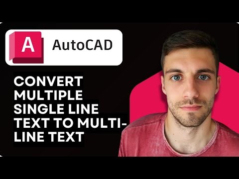 AutoCAD: How to Convert Multiple Single Line Text to Multi Line Text 2026 (QUICK & EASY)