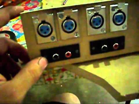 Conexiones XLR entradas RCA salidas