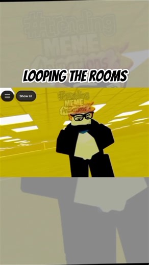 Looping The Rooms #roblox #shorts #animation #trend #trending #loopingtherooms
