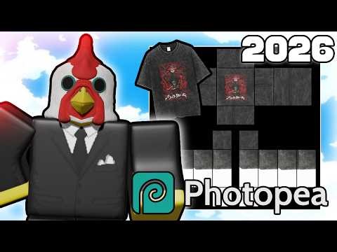 How to Make a Realistic Roblox Shirt in Photopea Part 3 (EASY!) 👕🔥💻