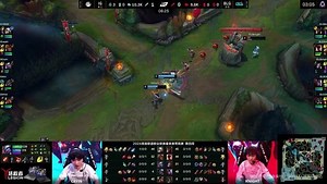 《2024英雄联盟职业联赛春季赛》Leyan火男河道被开惨烈阵亡 YSKM上单的回馈成功支援击杀烈娜塔