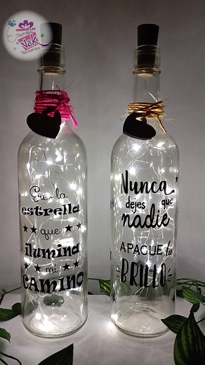 Botellas de luz personalizadas para decorar tu hogar