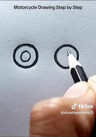 Easy Motorcycle Drawing for Beginners
