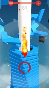 Stack Ball Gameplay Highest Score lvl1454