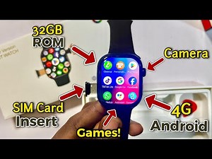 S10 Ultra 4G Android Smartwatch with SIM Card Insert & Camera - Install Apps & Games