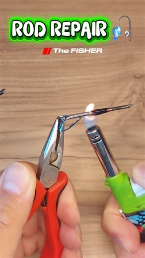 FISHING TIPS on Instagram: "How to Repair Broken Fishing Rod 💥 Fishing Skills 🦈 #fishing #bassfishing #outdoors #diy #handmade"
