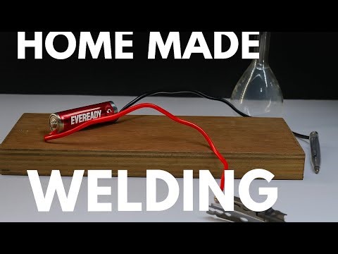 🛠️ Homemade Welding Machine | DIY Mini Welder from Battery | Spark Lab