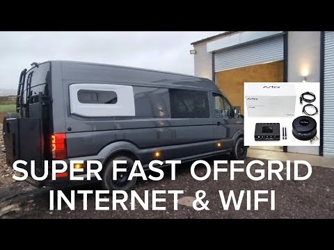 OFF-GRID INTERNET INSTALL IN A CAMPERVAN. AVTEX AMR104X 4G
