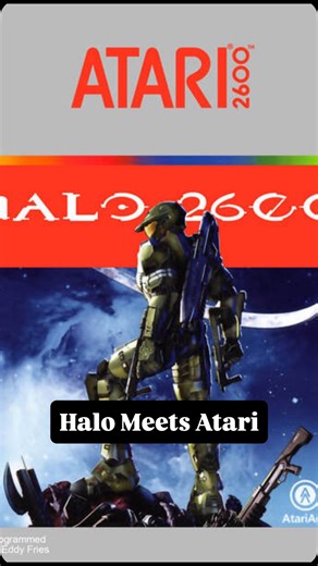 Lovable Halo Addiction TTV on Instagram: "Halo 2600 is a 2010 homebrew action-adventure game for the Atari 2600 console, created by former Microsoft executive Ed Fries as a “demake” of the Halo series. The game features Master Chief navigating 64 screens, collecting weapons and shields, and battling enemies in a style reminiscent of Atari classics like Adventure and Berzerk. It was developed with Bungie’s blessing and is notable for bringing the Halo experience to the vintage Atari system within