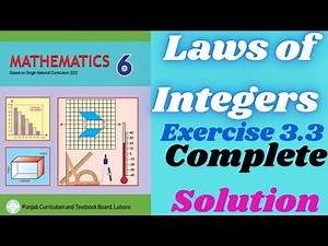Exercise 3.3 solution || Laws of Integers || Class 6 new mathematics book 2023 || Chapter 3 SNC 2022