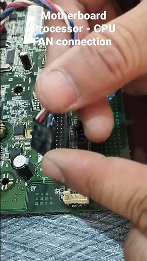 How to connect CPU FAN | motherboard CPU heat sink Fan connection | Optiplex 330