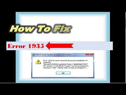 How to Fix Error 1935 in Windows 10