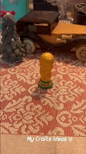 How I Made a FIFA World Cup Trophy Using Air Dry Clay ♻️🏆