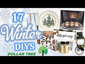 17 AFTER Christmas WINTER DECOR IDEAS/Dollar Tree DIY/Winter Decor DIY 2022
