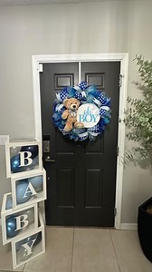 Oh Boy- Baby Shower Wreath - Etsy