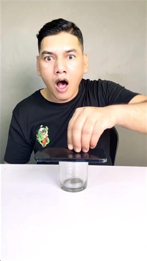 Coin Though phone In Glass Unbelievable Magic Trick 😱🫣🫶 17/02/2026 #shorts #magic #tricks #coin