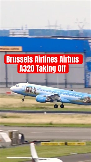 Watch This Brussels Airlines A320 Lift Off Beautifully! ✈️