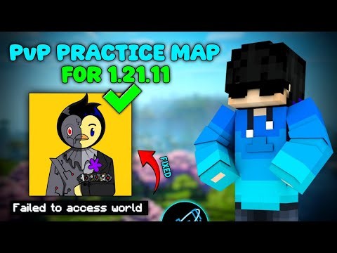 PvP Bot Practice Map For MJ Launcher | Fixing All Problems (1.21.11 Minecraft)