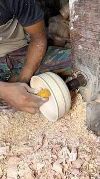 Amazing wood bowl making skills#shorts
