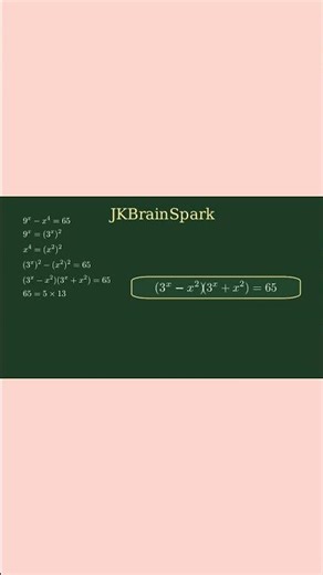 7 Powerful Exponent & Algebra Problems Explained Visually | Manim Animation | JKBrainSpark